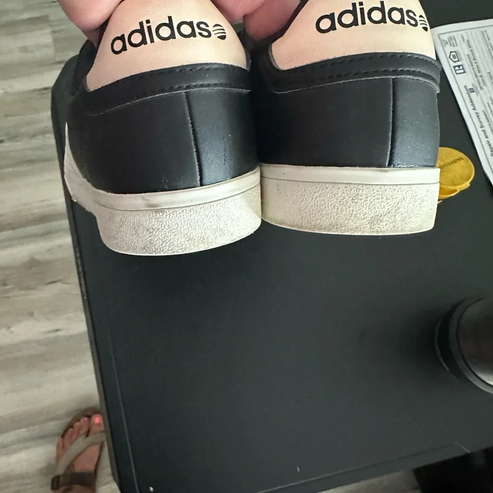 Adidas Black and White Sneakers Classic Design—NEO ORTHOLITE - Picture 3 of 5